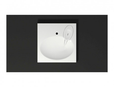 Раковина над Стиральной Машиной «Marrbaxx» Смайл 60, Прямоугольная, Белый (V55D1)