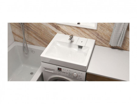 Раковина над Стиральной Машиной «Marrbaxx» Монако 60, Квадратная, Белый (V51)