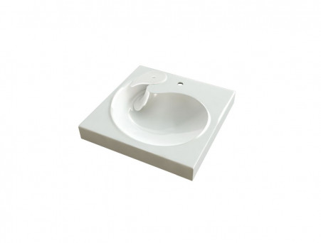 Раковина над Стиральной Машиной «Marrbaxx» Лилия 60, Квадратная, Белый (V60)