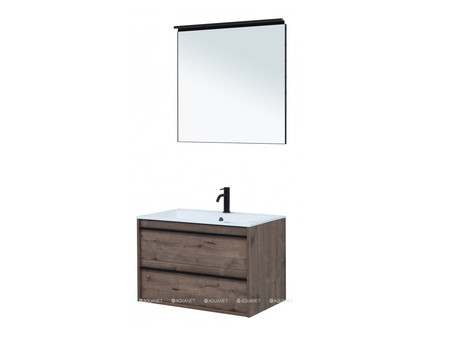 Комплект Мебели для Ванной «Aquanet» Lino 80 Дуб Веллингтон (00271956)