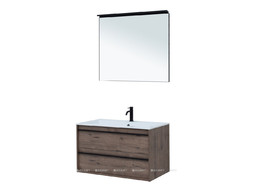 Комплект Мебели для Ванной «Aquanet» Lino 90 Дуб Веллингтон (00271958)