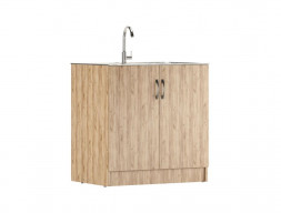 Тумба под Кухонную Мойку «Айсберг» Дуб Сонома, 546x800 (D6080DS)