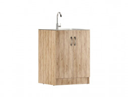 Тумба под Кухонную Мойку «Айсберг» Дуб Сонома, 546x600 (D6060DS)