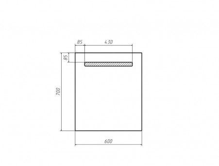Зеркало для Ванной «Домино» Good Light 60, с Подсветкой (GL7004Z)