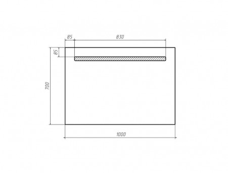 Зеркало для Ванной «Домино» Good Light 100, с Подсветкой (GL7010Z)