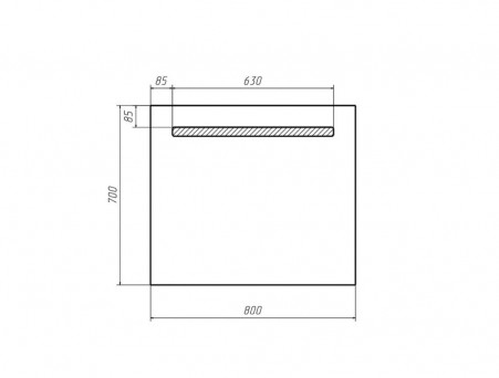 Зеркало для Ванной «Домино» Good Light 80, с Подсветкой (GL7008Z)