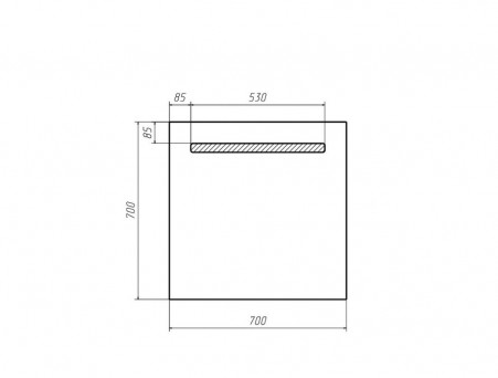 Зеркало для Ванной «Домино» Good Light 70, с Подсветкой (GL7006Z)