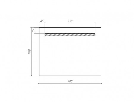 Зеркало для Ванной «Домино» Good Light 90, с Подсветкой (GL7009Z)