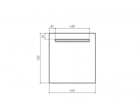 Зеркало для Ванной «Домино» Good Light 65, с Подсветкой (GL7005Z)