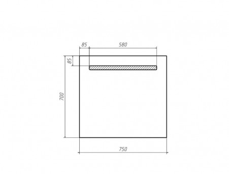 Зеркало для Ванной «Домино» Good Light 75, с Подсветкой (GL7007Z)