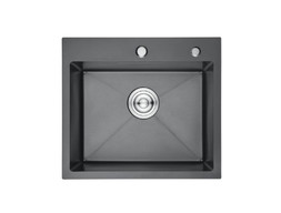 Мойка для Кухни «Aflorn» Premium, Прямоугольная, 50x44x22, 3 мм, Графит (AF95044F)