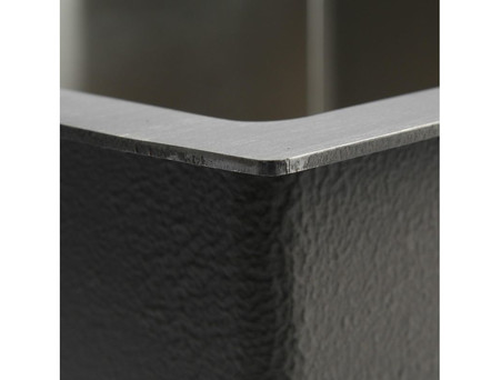 Мойка для Кухни «Aflorn» Premium, Квадратная, 44x44x22, 3 мм, Графит (AF94444F)