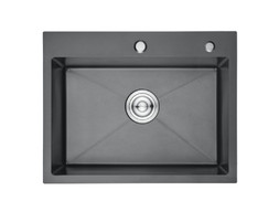 Мойка для Кухни «Aflorn» Premium, Прямоугольная, 60x45x22, 3 мм, Графит (AF96045F)
