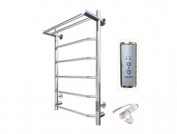 Электрический Полотенцесушитель «Тругор» ПЭК 6 П СП 80x40 с Полкой, Хром (Пэксп6П80х4032)