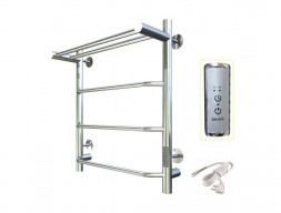 Электрический Полотенцесушитель «Тругор» ПЭК 6 П СП 60x40 с Полкой, Хром (Пэксп6П60х4032)