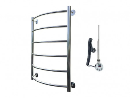 Электрический Полотенцесушитель «Тругор» Приоритет 1 элТЭН 80x50, Хром (Приоритет1/элТЭН8050)