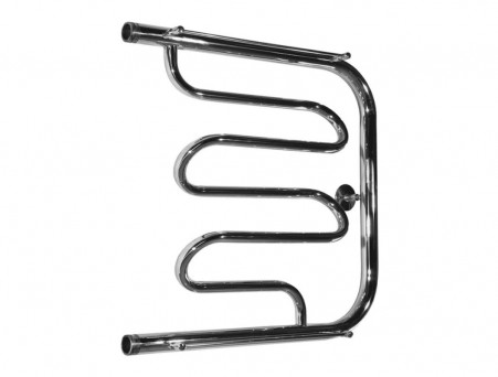 Водяной Полотенцесушитель «Тругор» ПМ 2 П 60x60 с Полкой, Хром (ПМ2/6060П)