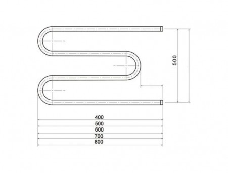 Водяной Полотенцесушитель «Тругор» М 1 50x70, Хром (М1/5070s)