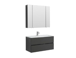 Комплект Мебели для Ванной «Aquanet» Алвита 100 Серый Антрацит (00241397)
