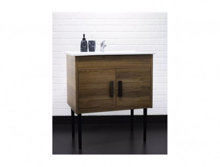 Тумба под Раковину «Домино» Three Оскар 75, Напольная, без Ящика (LTh3801T)