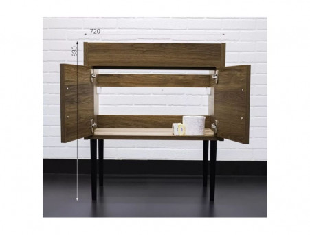 Тумба под Раковину «Домино» Three Оскар 75, Напольная, без Ящика (LTh3801T)