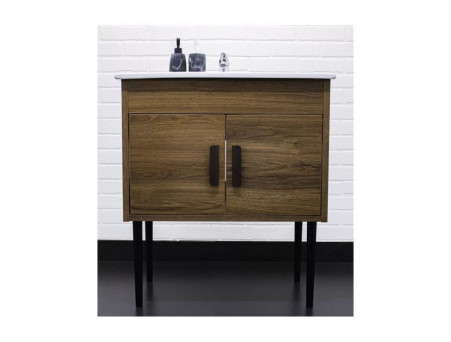 Тумба под Раковину «Домино» Three Оскар 75, Напольная, без Ящика (LTh3801T)