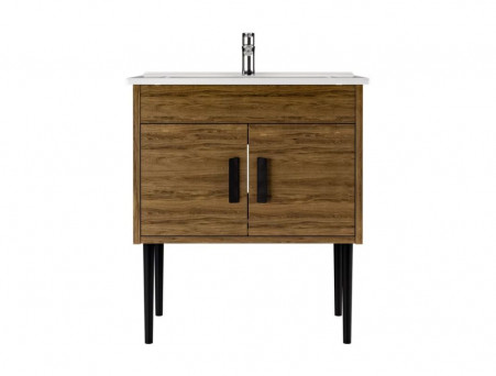 Тумба под Раковину «Домино» Three Оскар 75, Напольная, без Ящика (LTh3801T)