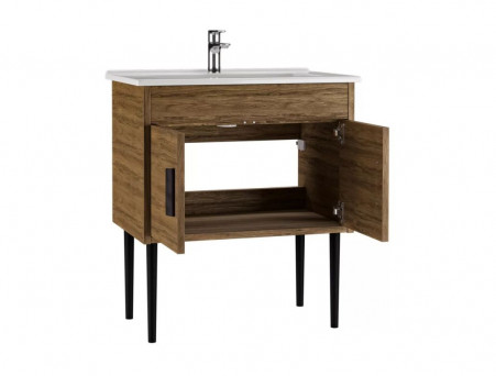 Тумба под Раковину «Домино» Three Оскар 75, Напольная, без Ящика (LTh3801T)