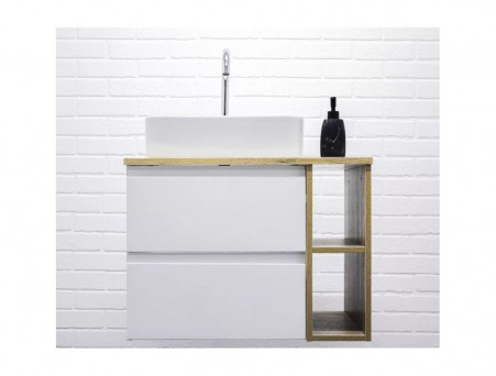 Тумба под Раковину «Домино» Frost B2 70 Joy 46, Подвесная, 2 Ящика (DF3401T)