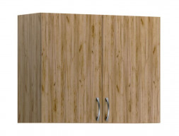 Шкаф для Ванной «Домино» Настенный, Дуб Вотан, 30x80 см (D3080DV)