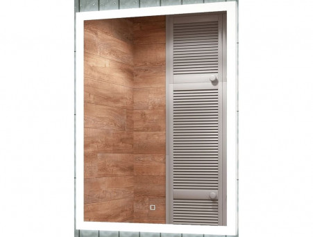 Зеркало для Ванной «Континент» Burzhe 50x70 см, Подсветка LED, Бесконтакный Сенсор (ЗЛП541)