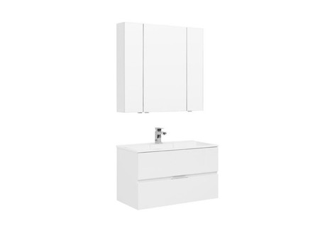 Комплект Мебели для Ванной «Aquanet» Алвита 90 Белый (00237349)