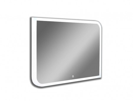 Зеркало для Ванной «Континент» Planet Black 70x70 см, Подсветка LED, Бесконтакный Сенсор (ЗЛП1188)