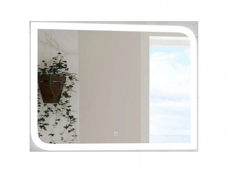 Зеркало для Ванной «Континент» Planet Black 70x70 см, Подсветка LED, Бесконтакный Сенсор (ЗЛП1188)