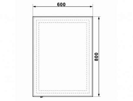 Зеркало для Ванной «Континент» Demure 100x70 см, Подсветка LED, Сенсорная Кнопка, Подогрев (ЗЛП1134)
