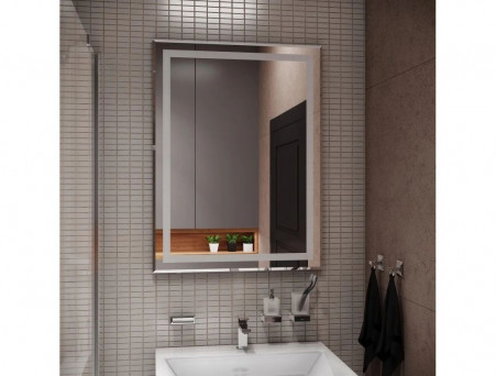 Зеркало для Ванной «Континент» Demure 100x70 см, Подсветка LED, Сенсорная Кнопка, Подогрев (ЗЛП1134)