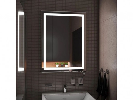 Зеркало для Ванной «Континент» Demure 100x70 см, Подсветка LED, Сенсорная Кнопка, Подогрев (ЗЛП1134)