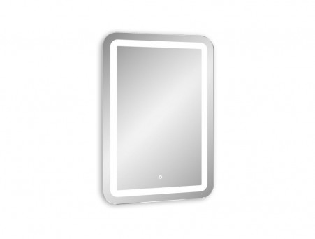 Зеркало для Ванной «Континент» Glamour 70x90 см, Подсветка LED, Сенсорная Кнопка, Подогрев, Музыкальный Блок (ЗЛП451)