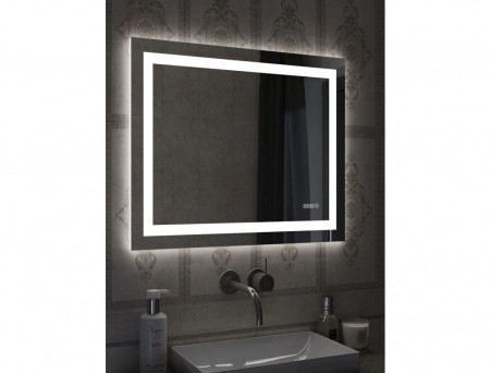 Зеркало для Ванной «Континент» Trezhe 80x70 см, Подсветка LED, Бесконтакный Сенсор (ЗЛП534)