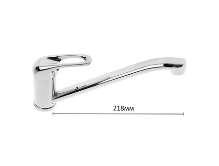 Смеситель для Кухни «Accoona» Однорычажный, Силумин, Хром (A5160)