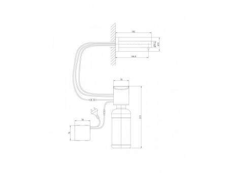 Дозатор Жидкого Мыла «Lemark» Project, Встраиваемый, Бесконтактный, Хром (LM4641CE)
