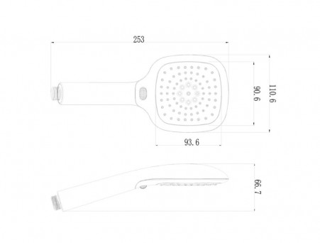 Душевая Лейка «Lemark» 3-Функции, Чёрная (LM1013Black)