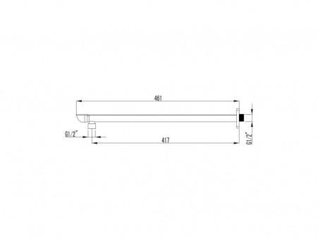 Излив для Ванны «Lemark» Встраиваемый, 417мм, Хром и Белый (LM4987CW)