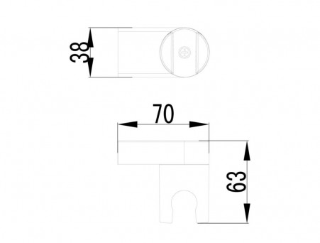 Крепление для Лейки «Lemark» Настенное, Хром (LM8013C)