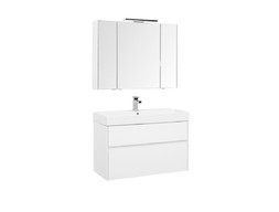 Комплект Мебели для Ванной «Aquanet» Бруклин 100 Белый (00207800)