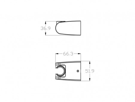 Крепление для Лейки «Lemark» Настенное, Чёрный (LM8083BL)