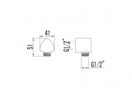 Подключение для Душевого Шланга «Lemark» для LM3522C, Хром (LM3583C)