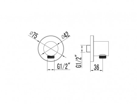 Подключение для Душевого Шланга «Lemark» Хром (LM4383С)