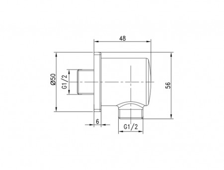 Подключение для Душевого Шланга «Lemark» Хром и Белый (LM5983CW)
