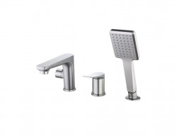 Смеситель на Борт Ванны «Lemark» Bronx с Душевой Лейкой, 1-Функция, Графит (LM3745GM)